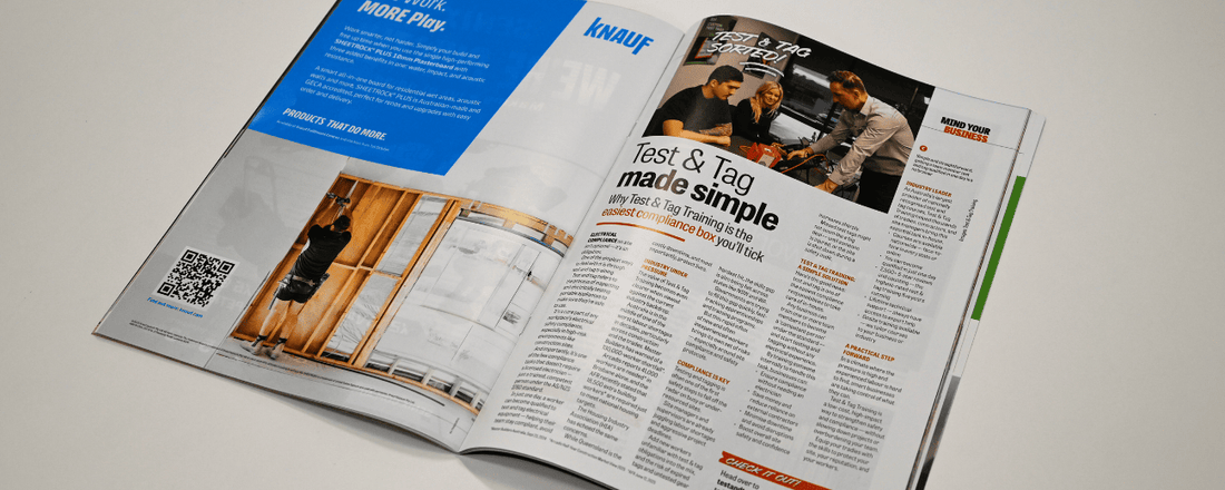 Test & Tag Industry Takes the Spotlight in the Tradie Magazine