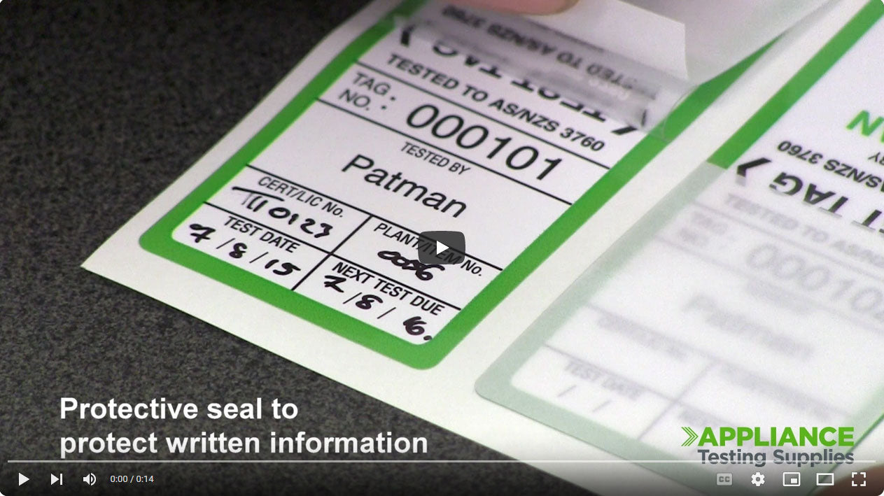 Load video: Heavy Duty Test Tags