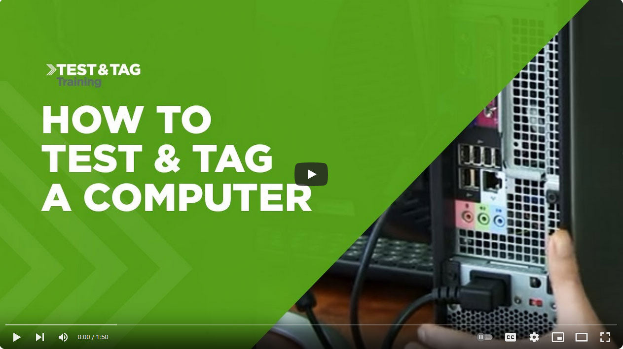 How to Test and Tag a Computer | Test & Tag Training