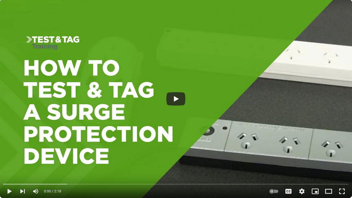 Unplug Test Tag Test and Tag a Surge Protection Device | Test & Tag Training